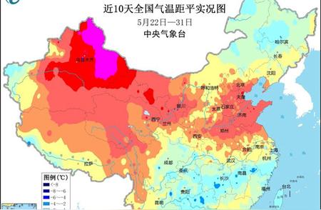 大范围高温波及8省市，多地酷热难耐