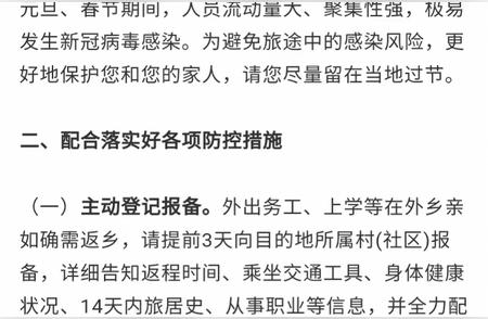 春节返乡准备全国各省市防疫规定和返乡政策指南一览