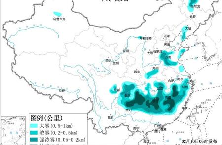 大雾橙色预警：北方多个省份需警惕中央气象台发布的影响信息。