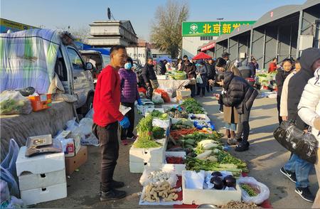 新发地市场的物美价廉果蔬，吸引年轻人争相采购